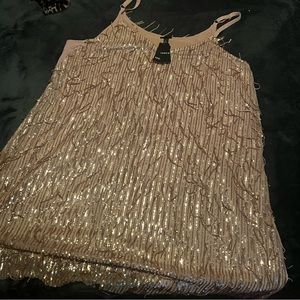 Torrid mini gold fringe dress - eras tour sparkly outfit